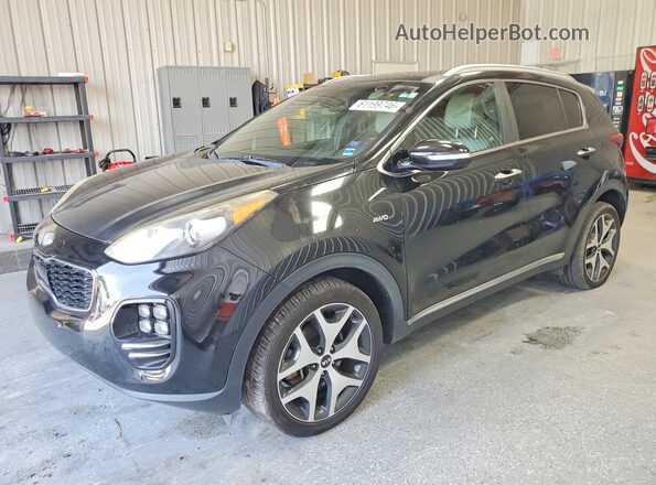 KNDPRCA68H7206789 2017 KIA SPORTAGE Black Trasero izquierdo