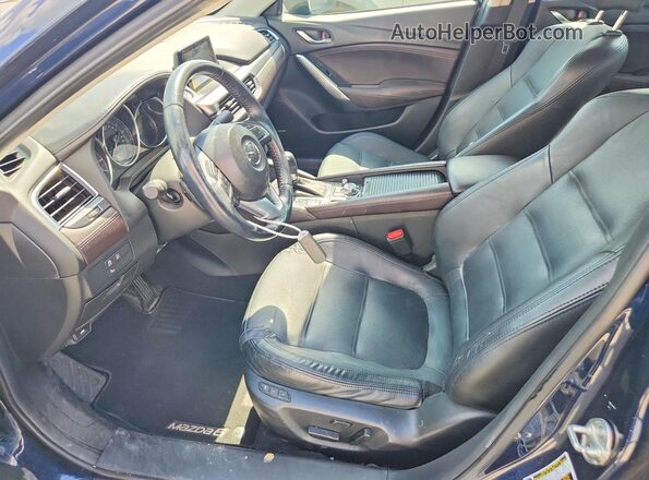 JM1GJ1W54G1470881 2016 MAZDA 6 Blue Widok deski rozdzielczej