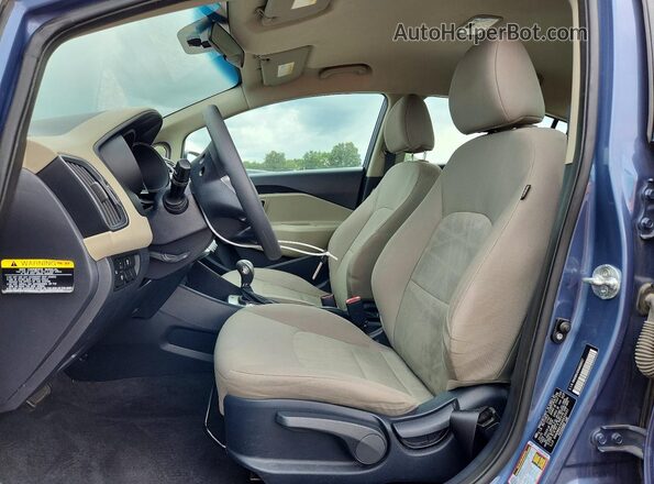 KNADM4A39G6633557 2016 KIA RIO Blue წინა პანელის ხედი