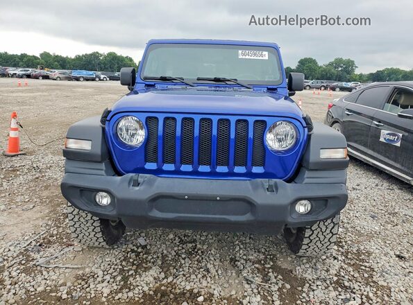1C4HJXDN7LW129434 2020 JEEP WRANGLER Синий Вид сзади