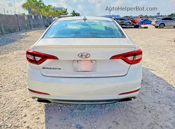 5NPE34AF8HH535017 2017 HYUNDAI SONATA White Սալոնի դիմացի տեսք