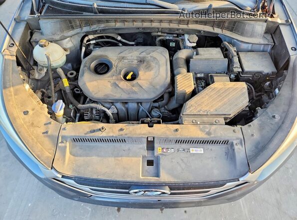 KM8J33A45JU663617 2018 HYUNDAI TUCSON Gray Engine compartment view