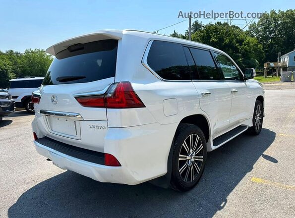 JTJHY7AX3K4292851 2019 LEXUS LX570 Белый Передняя правая четверть