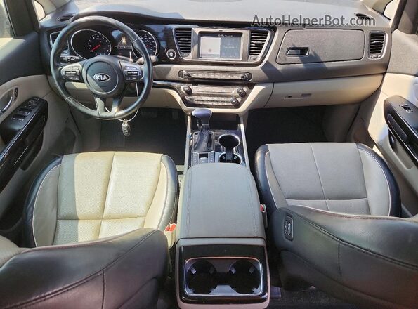 KNDMC5C16K6558445 2019 KIA SEDONA Black ხელსაწყოთა პანელის ხედი