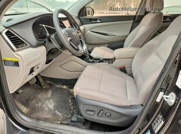 KM8J33A49JU712589 2018 HYUNDAI TUCSON Black წინა პანელის ხედი