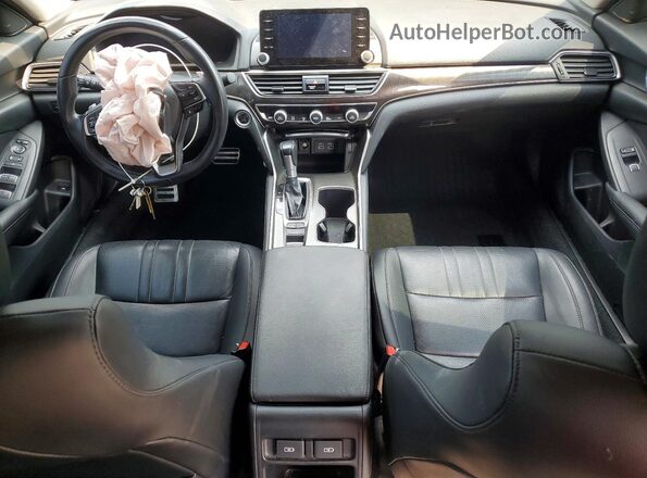 1HGCV1F4XMA059119 2021 HONDA ACCORD Blue ხელსაწყოთა პანელის ხედი