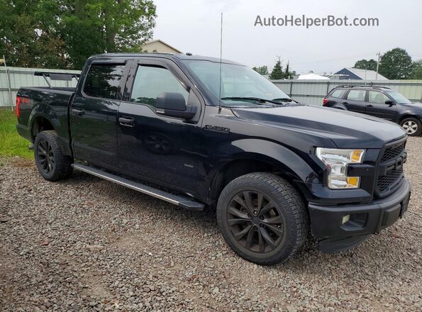 1FTEW1EGXGFD51277 2016 FORD F150 Черный Вид спереди