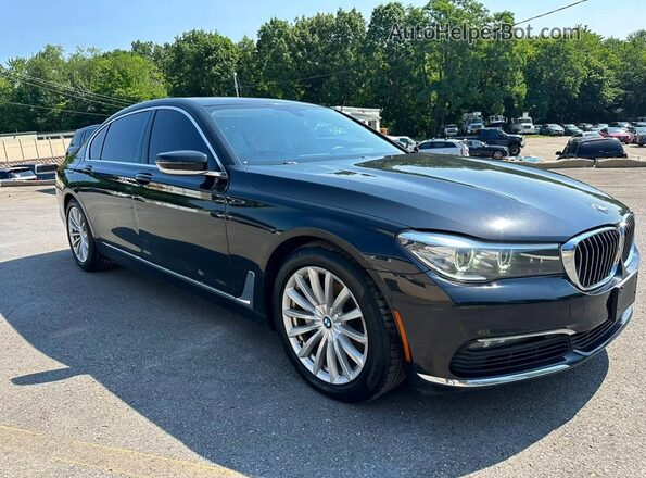 WBA7E4C53HGU99360 2017 BMW 7 SERIES Black Widok z przodu