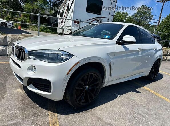 5UXKU6C59J0W38979 2018 BMW X6 White Rear left