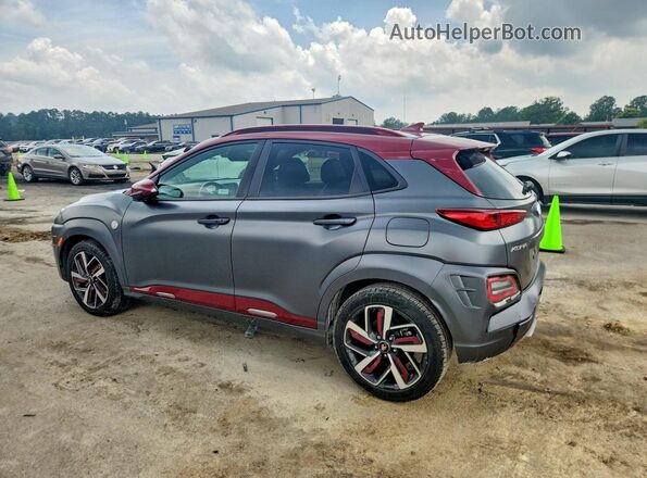 KM8K53A57KU309154 2019 HYUNDAI KONA Двухцветный Задняя правая четверть