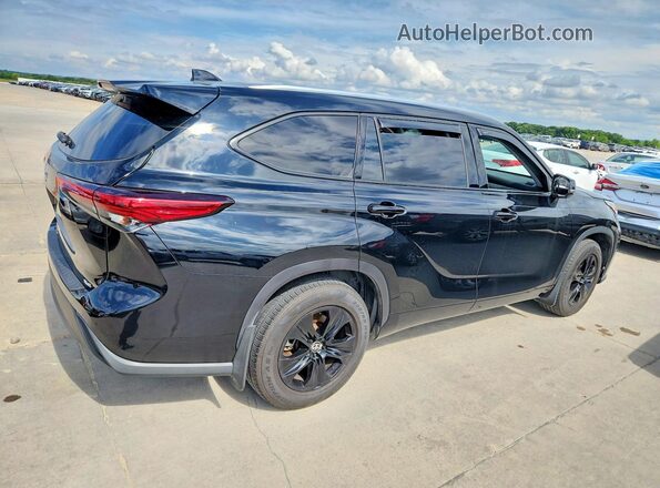 5TDGZRAH4LS014952 2020 TOYOTA HIGHLANDER Black Передня права чверть