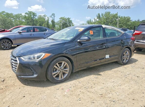 5NPD84LF3HH005807 2017 HYUNDAI ELANTRA Black უკანა მარცხენა