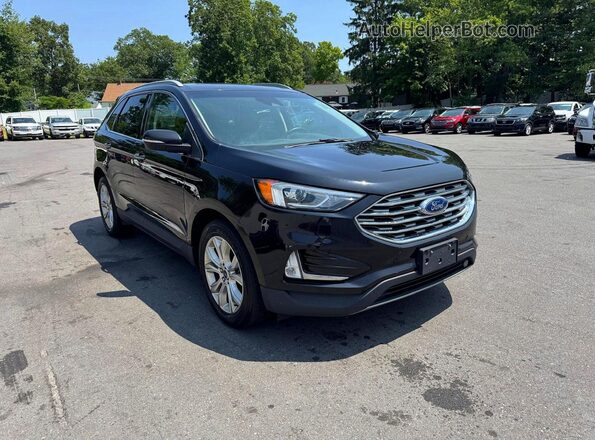 2FMPK4K93LBA60784 2020 FORD EDGE Black Front view