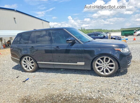 SALGS2FE2HA322757 2017 LAND ROVER RANGE ROVER Black წინა ხედი