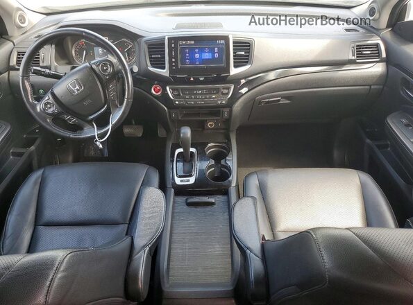 5FPYK3F77HB037909 2017 HONDA RIDGELINE White ხელსაწყოთა პანელის ხედი