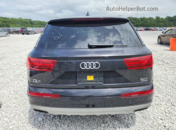 WA1VAAF79HD024082 2017 AUDI Q7 Black წინა სალონის ხედი