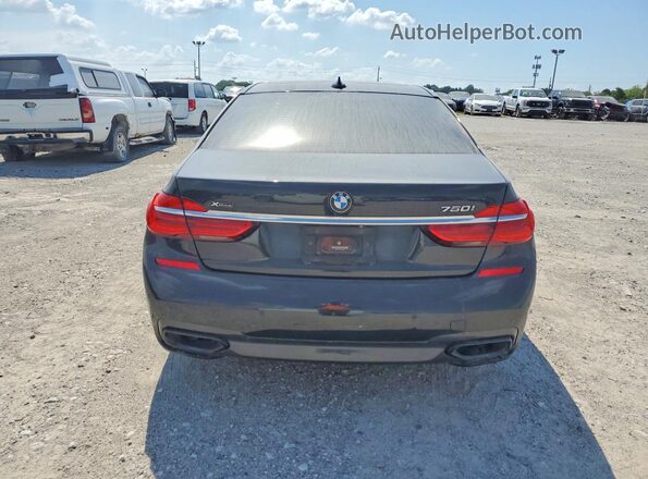 WBA7F2C50JG424686 2018 BMW 7 SERIES Black წინა სალონის ხედი