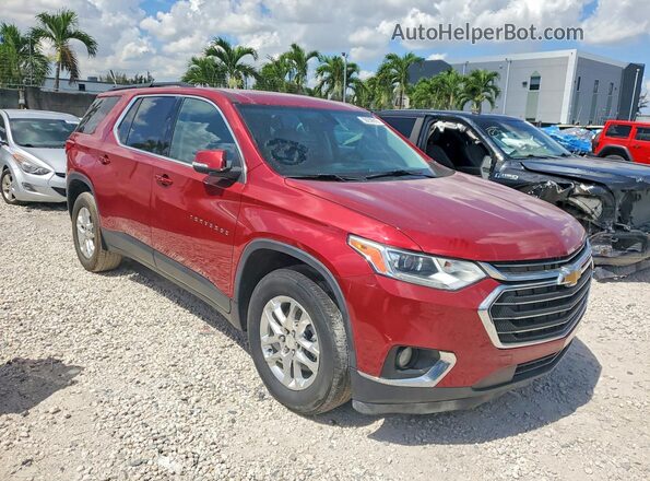 1GNERGKW0MJ189634 2021 CHEVROLET TRAVERSE Red Դիմացի տեսք