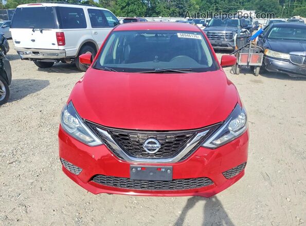 3N1AB7AP4HL685494 2017 NISSAN SENTRA Красный Вид сзади