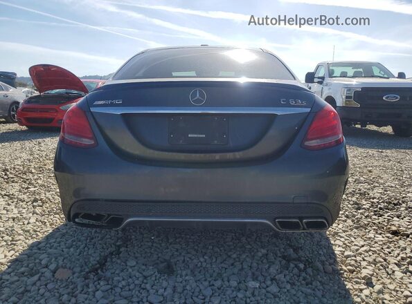 55SWF8HB7GU130249 2016 MERCEDES-BENZ C Серый Вид салона спереди