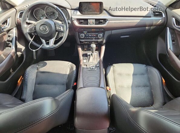 JM1GJ1W54G1470881 2016 MAZDA 6 Blue Widok zestawu wskaźników