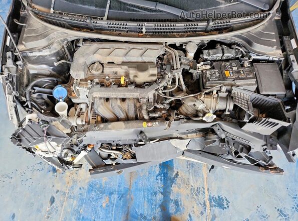 3KPA24AD4PE616535 2023 KIA RIO Black ძრავის განყოფილების ხედი