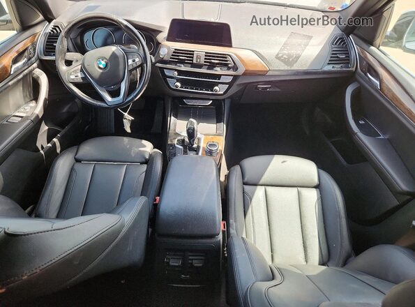 5UXTY3C00L9B69956 2020 BMW X3 Silver Widok zestawu wskaźników