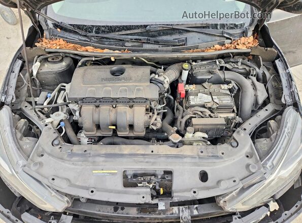 3N1AB7APXJY341385 2018 NISSAN SENTRA Black ძრავის განყოფილების ხედი