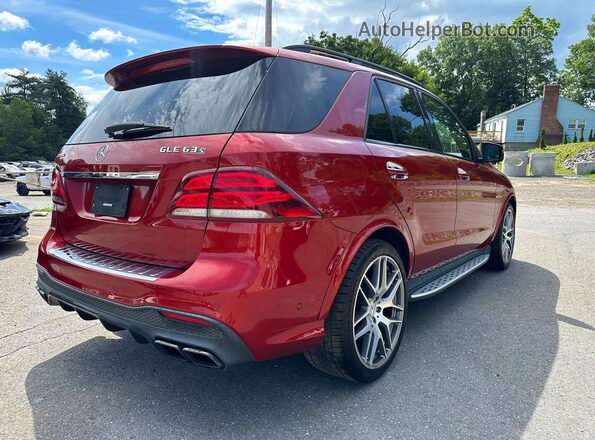 4JGDA7FB9JA997619 2018 MERCEDES-BENZ GLE Red წინა მარჯვენა