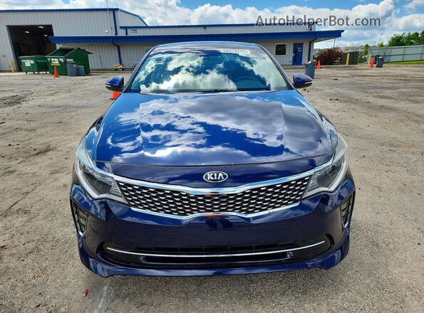 5XXGT4L34JG214413 2018 KIA OPTIMA Blue Widok z tyłu