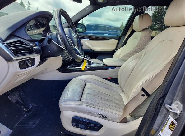 5UXKR2C33H0U24380 2017 BMW X5 Gray Widok deski rozdzielczej