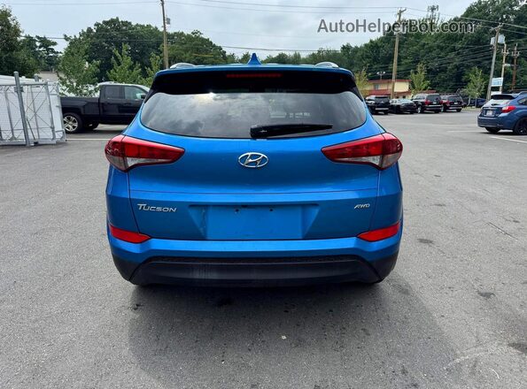 KM8J3CA4XJU622030 2018 HYUNDAI TUCSON Blue Вид салону спереду