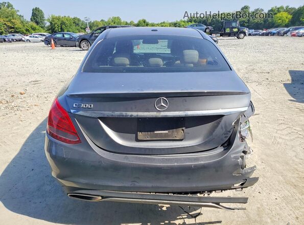 55SWF4JB8JU241418 2018 MERCEDES-BENZ C Gray Widok wnętrza z przodu