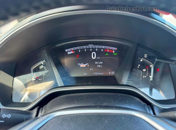 5J6RW1H84LL014762 2020 HONDA CR-V White ხელსაწყოთა პანელის ხედი
