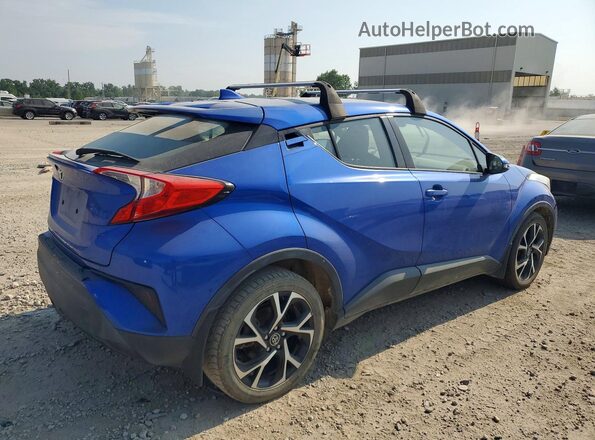 NMTKHMBX4JR047287 2018 TOYOTA C-HR Blue Передня права чверть
