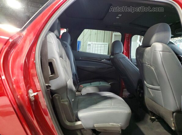 5GAERBKW8NJ165919 2022 BUICK ENCLAVE Maroon Widok wnętrza z tyłu