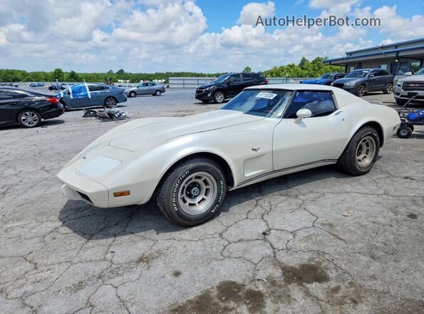 1Z37L7S438496 1977 CHEVROLET CORVETTE White Rear left