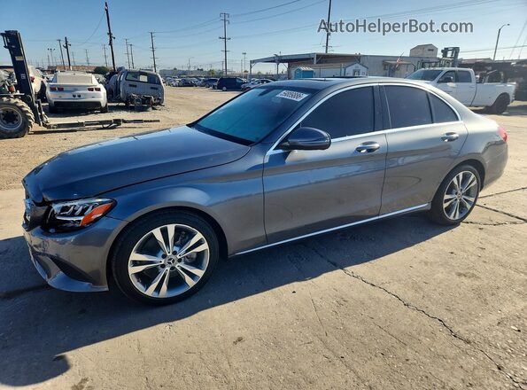 55SWF8DB1KU286799 2019 MERCEDES-BENZ C Серый Задняя левая четверть