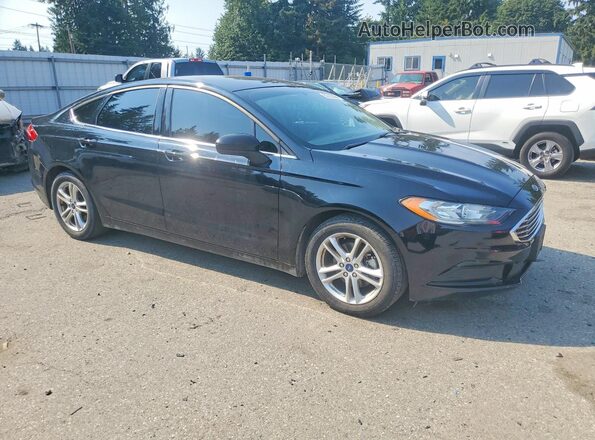 3FA6P0HD0JR257521 2018 FORD FUSION Black Դիմացի տեսք