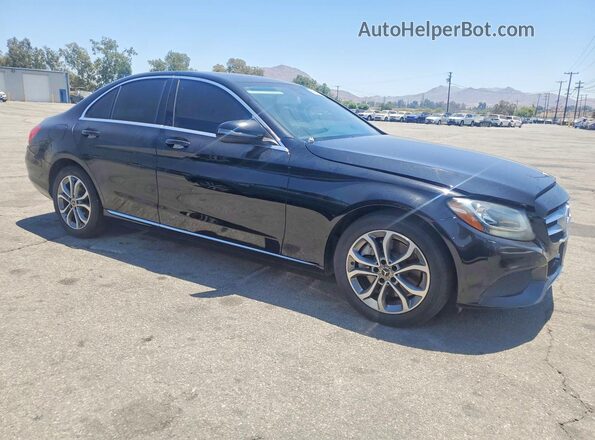 55SWF4JB0HU233940 2017 MERCEDES-BENZ C Black Front view
