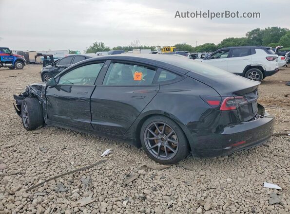 5YJ3E1EA2PF506821 2023 TESLA MODEL Черный Задняя правая четверть