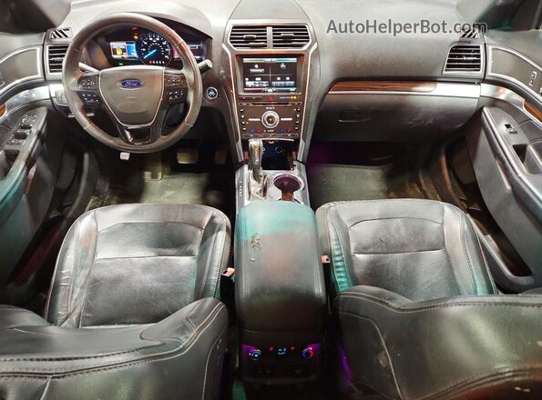 1FM5K8F82GGB27969 2016 FORD EXCUR Black Widok deski rozdzielczej
