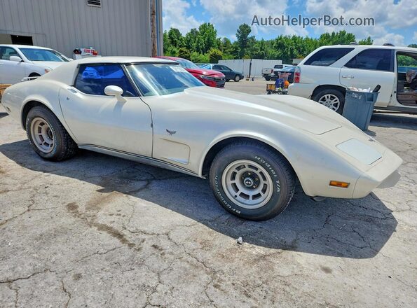 1Z37L7S438496 1977 CHEVROLET CORVETTE White Front view