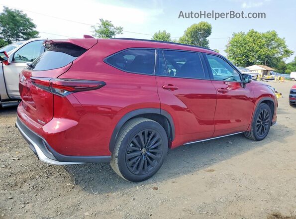 5TDKDRBH2RS533806 2024 TOYOTA HIGHLANDER Красный Передняя правая четверть