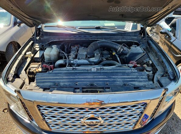 1N6BA1F45GN508223 2016 NISSAN TITAN Black Vista del compartimento del motor