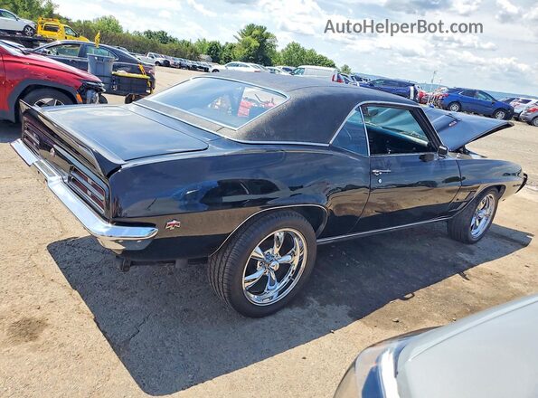 223379L109838 1969 PONTIAC FIREBIRD Black Trasero derecho