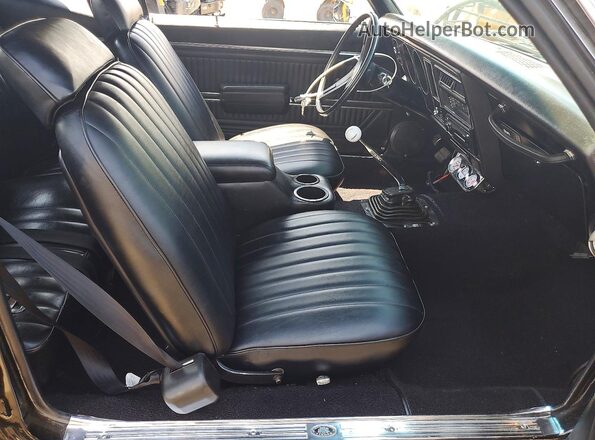 223379L109838 1969 PONTIAC FIREBIRD Black Vista interior delantera