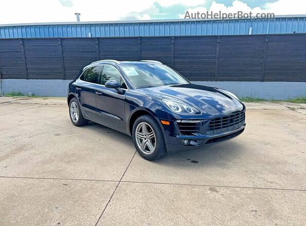 WP1AB2A5XJLB34419 2018 PORSCHE MACAN Blue Задня ліва чверть