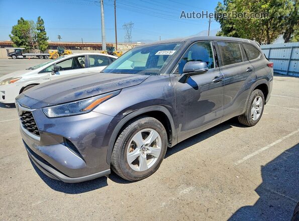 5TDCZRAH1MS039999 2021 TOYOTA HIGHLANDER Серый Задняя левая четверть