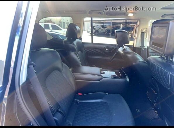 JN8AZ2NF8K9685855 2019 INFINITI QX80 Blue Вид салону спереду
